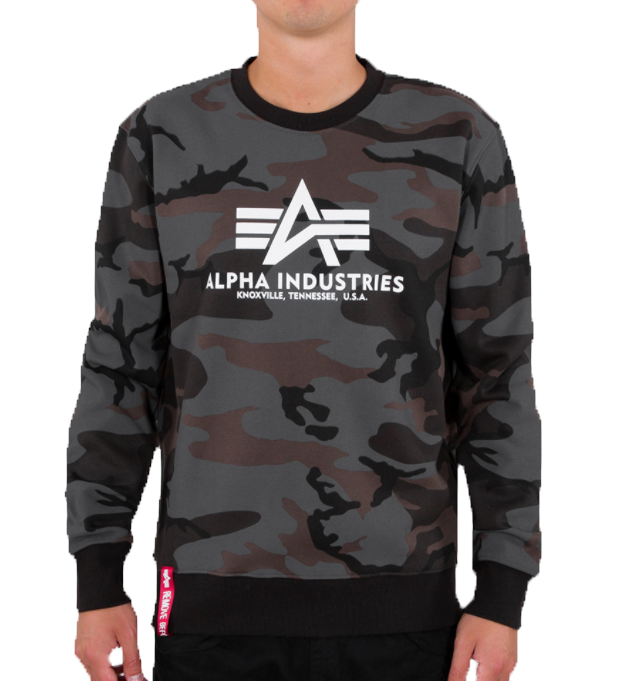 Alpha Industries Basic Sweater Camo (black)