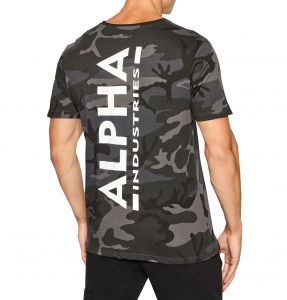 Alpha Industries Backprint T (black camo)