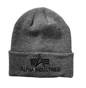Alpha Industries 3D Beanie (charcoal heather)