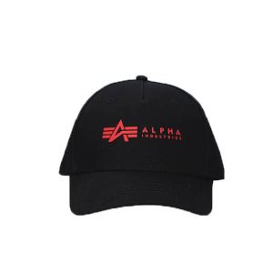 Alpha Industries Alpha Cap (black/red)