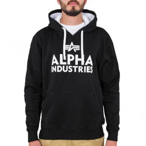 Alpha Industries Foam Print Hoody (black/white)