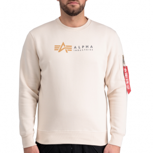Alpha Industries Alpha Label Sweater (jet stream white)