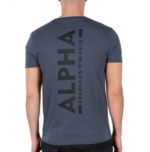 Alpha Industries Backprint T (greyblack/black)