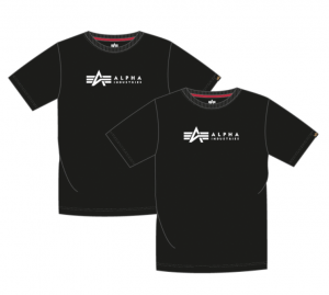 Alpha Industries pánský set dvou balení triček Alpha Label T (černé) | XXL, XXXL