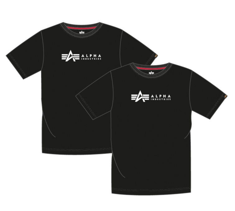 Alpha Industries pánský set dvou balení triček Alpha Label T (černé) - Etappa