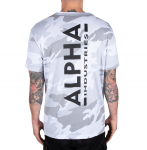 Alpha Industries Backprint T (white camo)