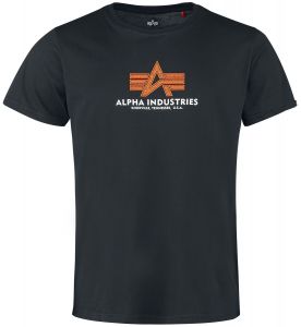 Alpha Industries pánské triko Basic T Rubber (černé) | M, XL, XXL, 3XL