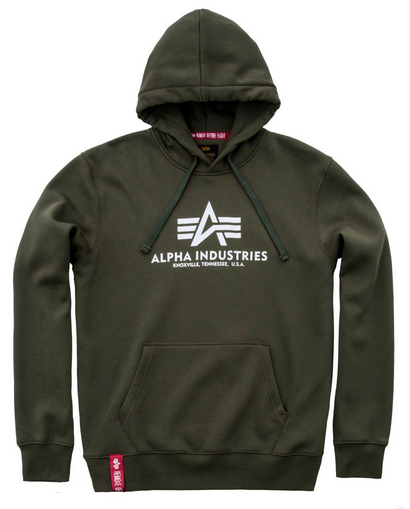Alpha Industries pánská mikina Basic Hoody dark green 178312-257