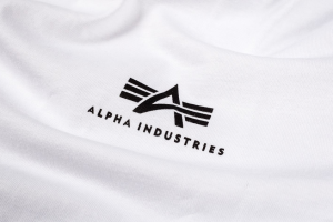 Alpha Industries Basic T Small Logo white
